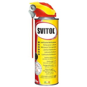 SVITOL Lubrificante Spray 500 ml con Cannuccia, Oli sintetici, Additivi anti-usura, Riduce attrito, Previene ruggine, paglierino, Trasparente
